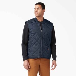Dickies Dark Navy Diamond Quilted Vest